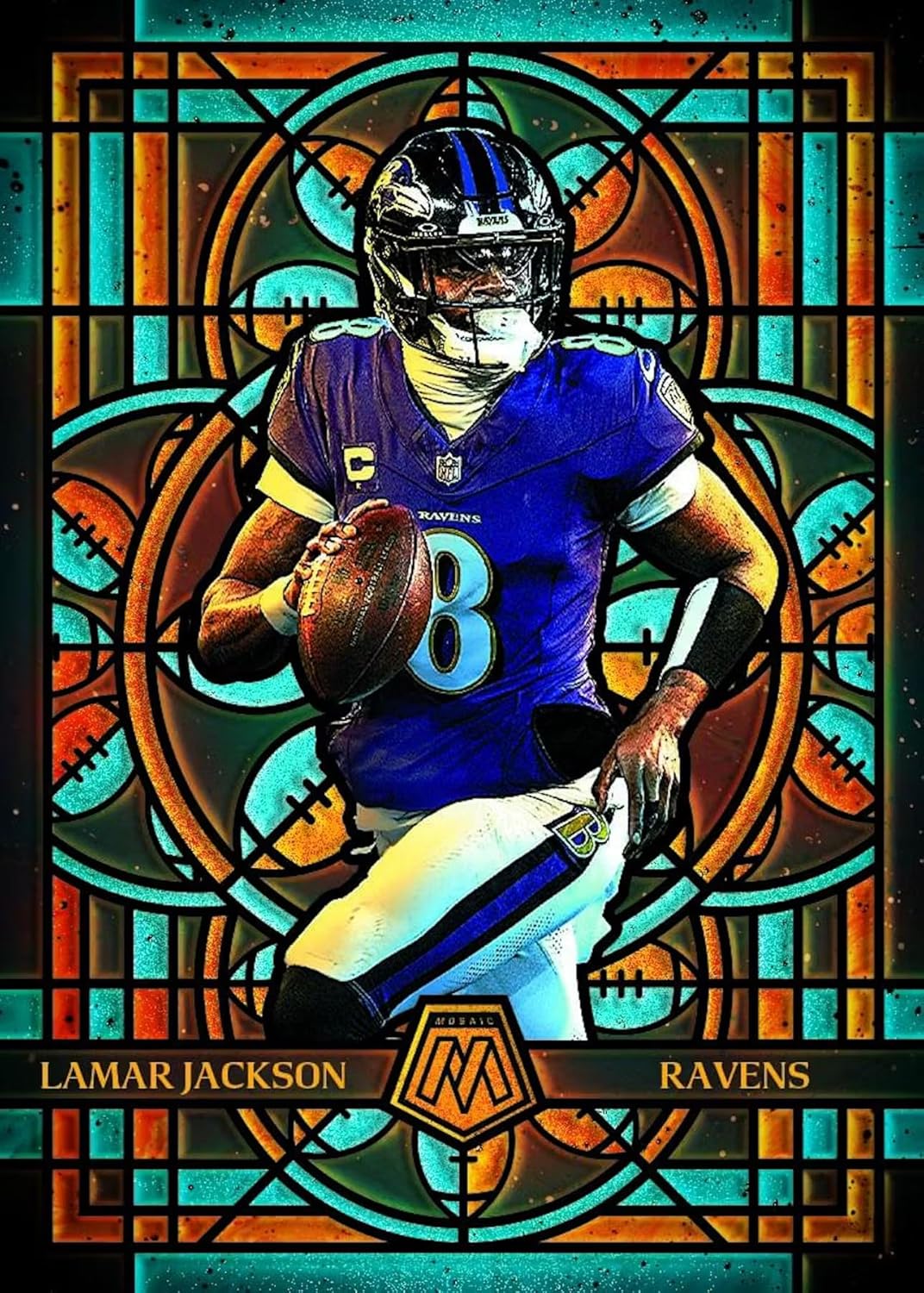 2025 Panini Mosaic Football Hobby Trading Card Box (2 Autographs Per Box)