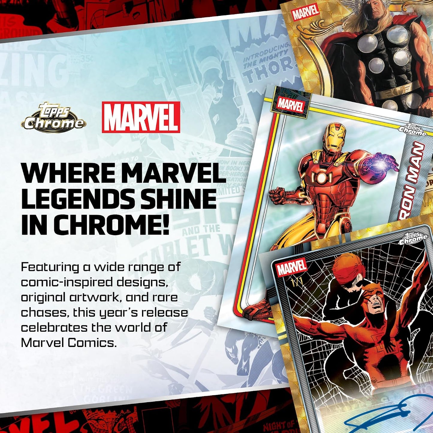 2026 Topps Chrome Marvel Comics – Factory Sealed – Value Box