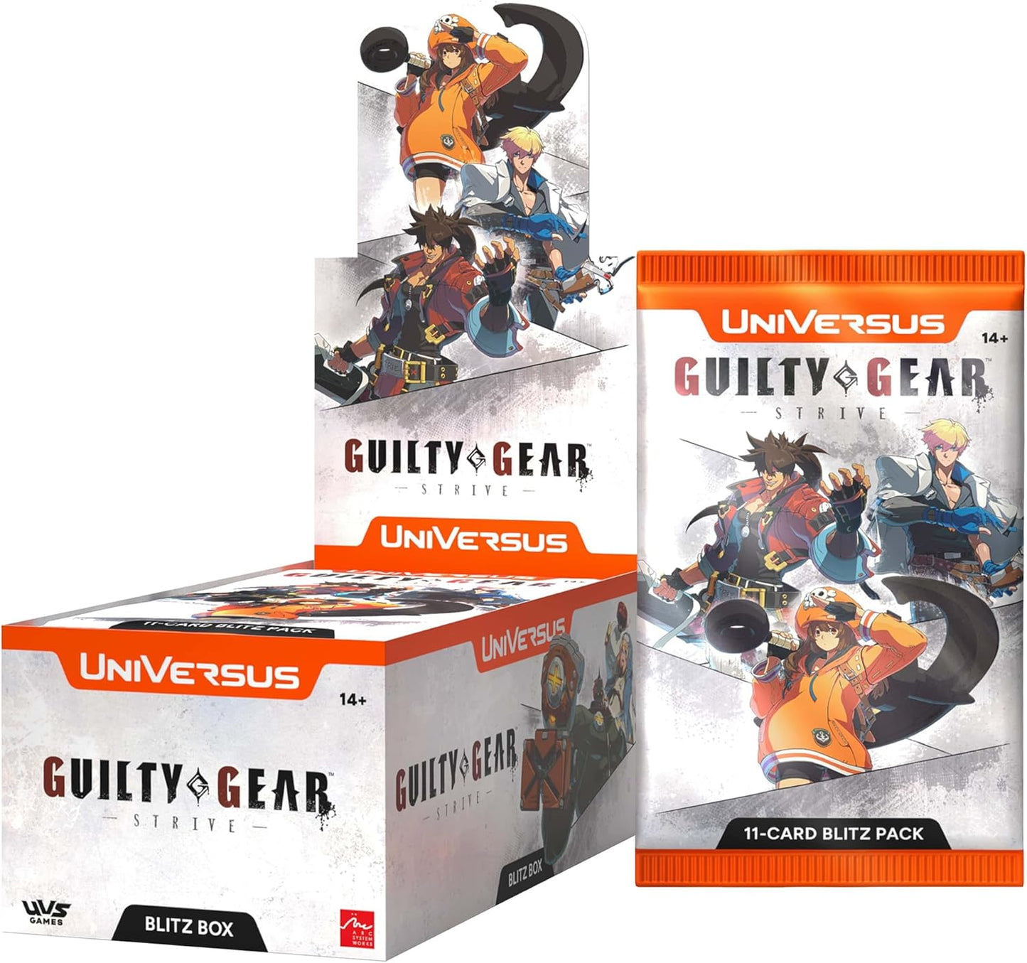 UniVersus: Guilty Gear - Strive - Blitz Box - 12 Blitz Packs (11 Cards Ea), Battle Deck-Building Trading Card Game, Randomly Assorted, TCG Collectible