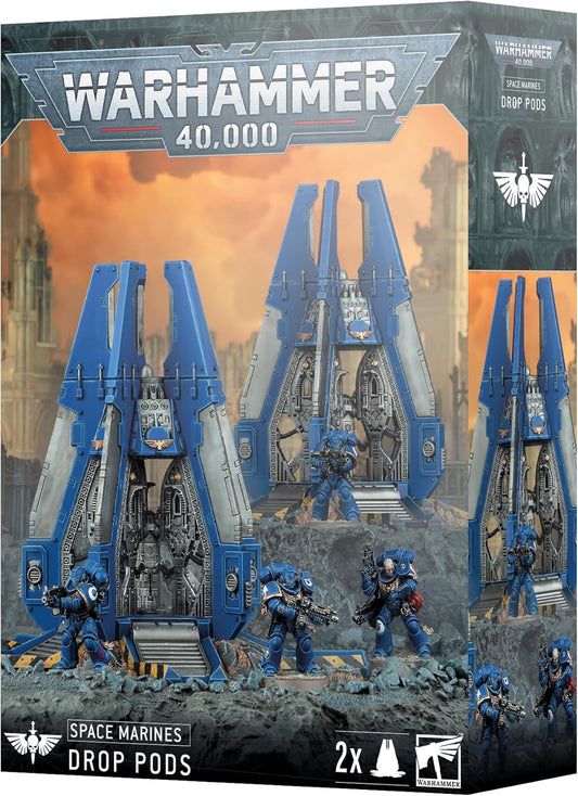 Games Workshop - Warhammer 40K - Space Marines - Drop Pods
