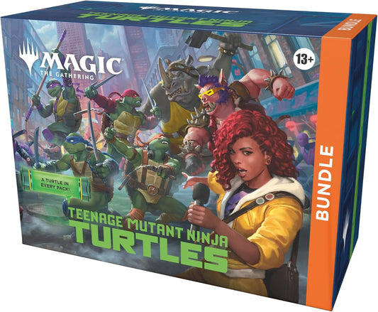 Magic: The Gathering Teenage Mutant Ninja Turtles - Bundle - 9 Play Boosters, 30 Lands, Foil Alt-Art Promo Card + Exclusive Accessories - Presale Ships 03/06/2026