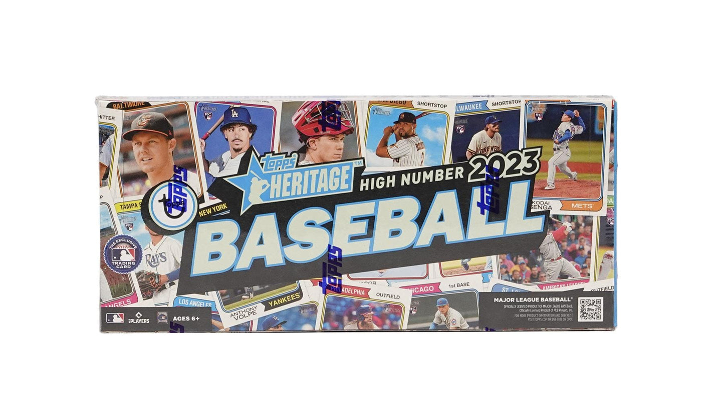 2023 Topps Heritage High Number Baseball Hobby 12-Box Case