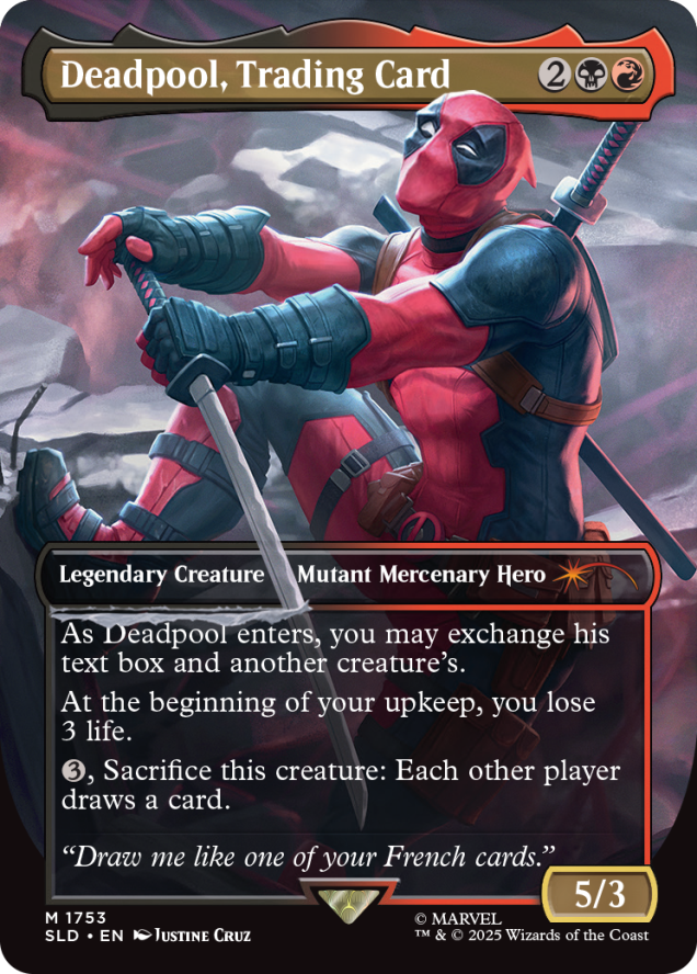 Magic the Gathering Secret Lair x Marvel's Deadpool (Non-Foil)