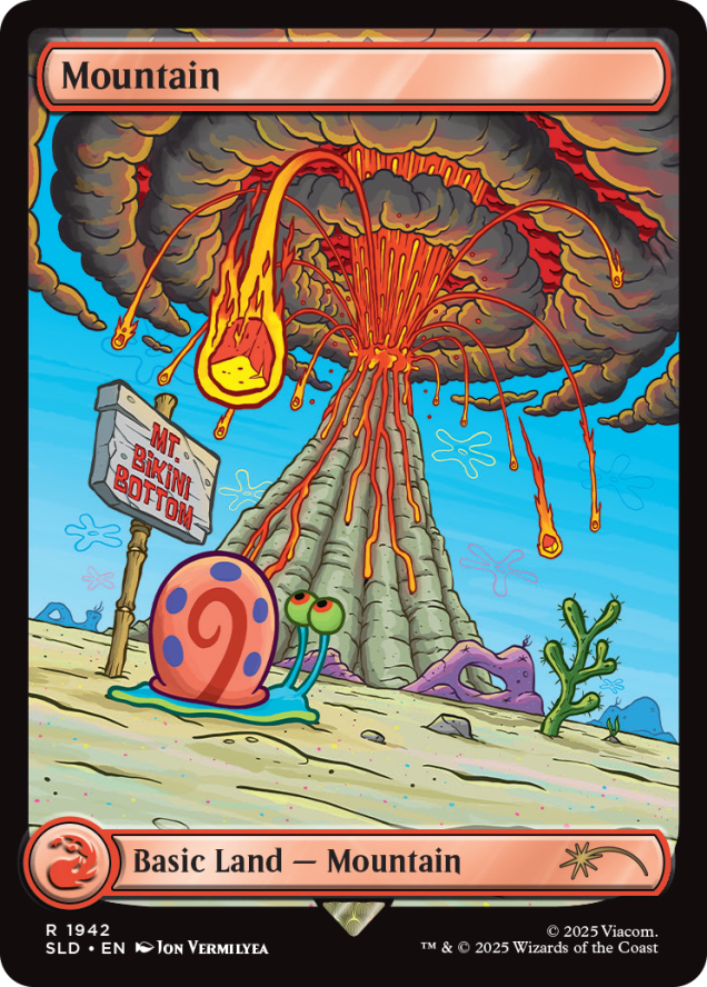 Magic the Gathering Secret Lair x SpongeBob SquarePants: Lands Under the Sea (Non-Foil)