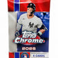 2026 Topps Chrome Baseball Trading Cards Blaster Pack – 4 Cards