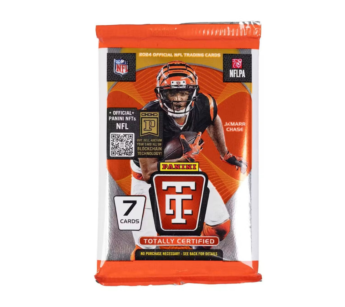 2024 Panini Totally Certified NFL Football Trading Cards Mega Box Pack - 7 Cards