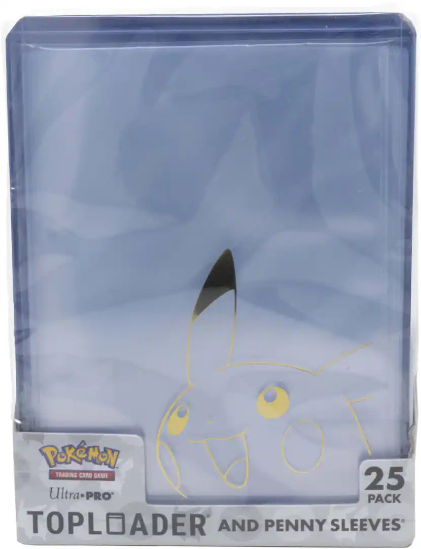 Ultra PRO - Pikachu Toploader and Penny Sleeves Combo Pack for the Pokémon Trading Card Game (25 Pack)