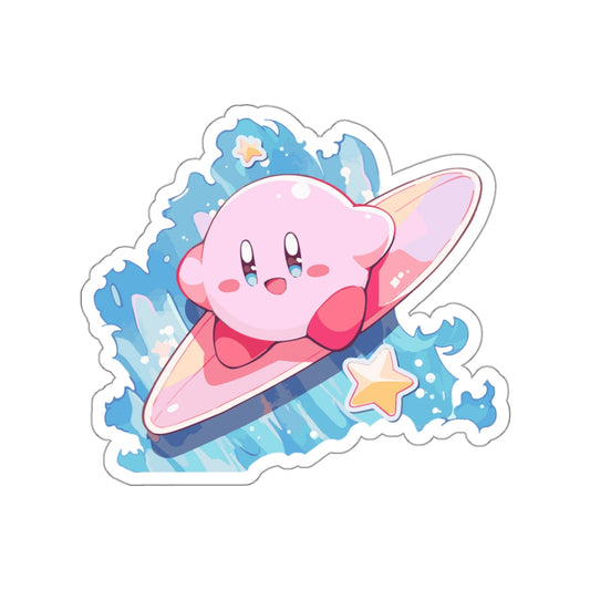 Pinky Surfing Kiss-Cut Stickers