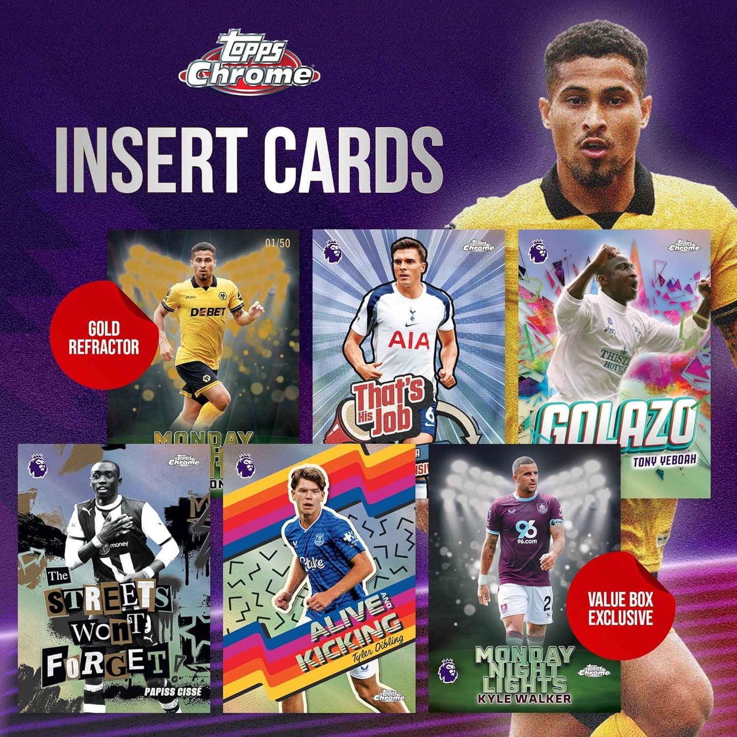 2026 Topps Chrome Premier League Soccer Value Blaster Box
