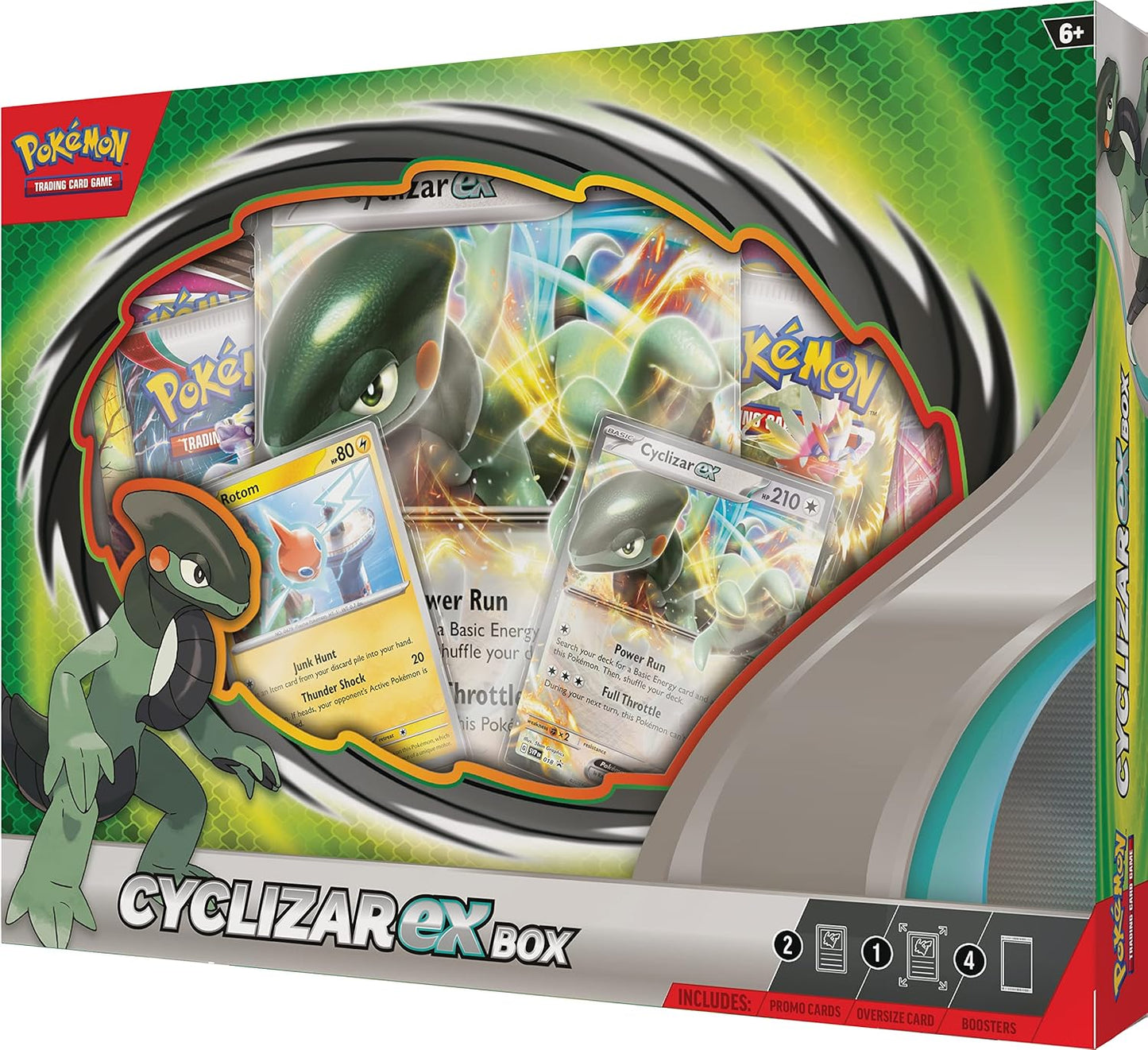 Pokemon TCG: Cyclizar ex Box - 4 Packs, Promo Cards