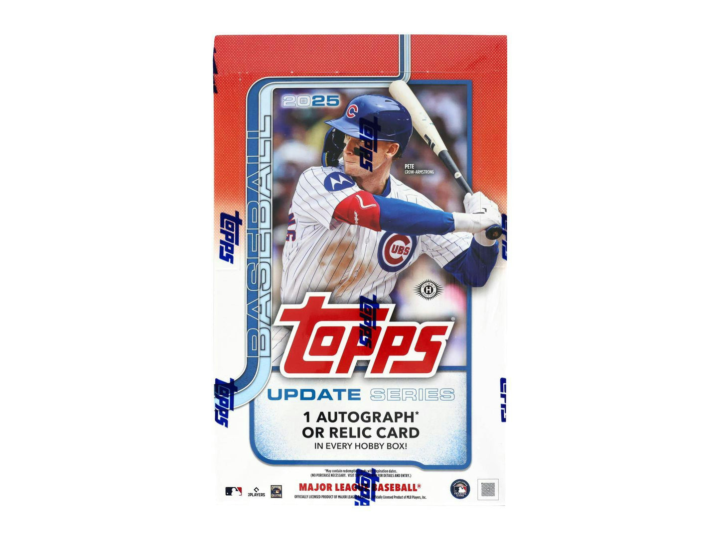 Topps 2025 Update Series Baseball Hobby Trading Card Box (1 Autograph or Relic Card Per Box)