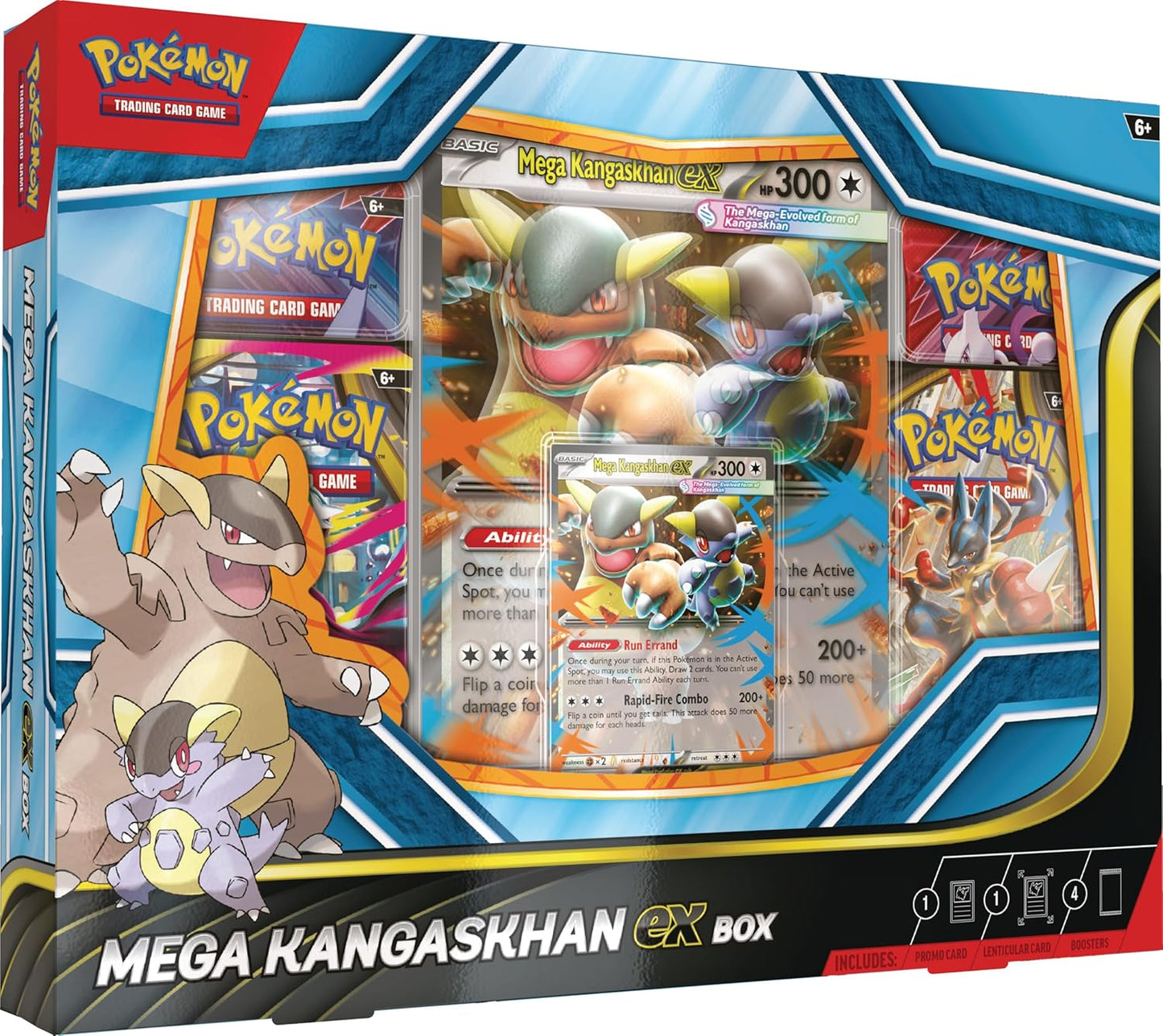 Pokemon TCG: Mega Kangaskhan ex Box - 4 Packs, Promo Card