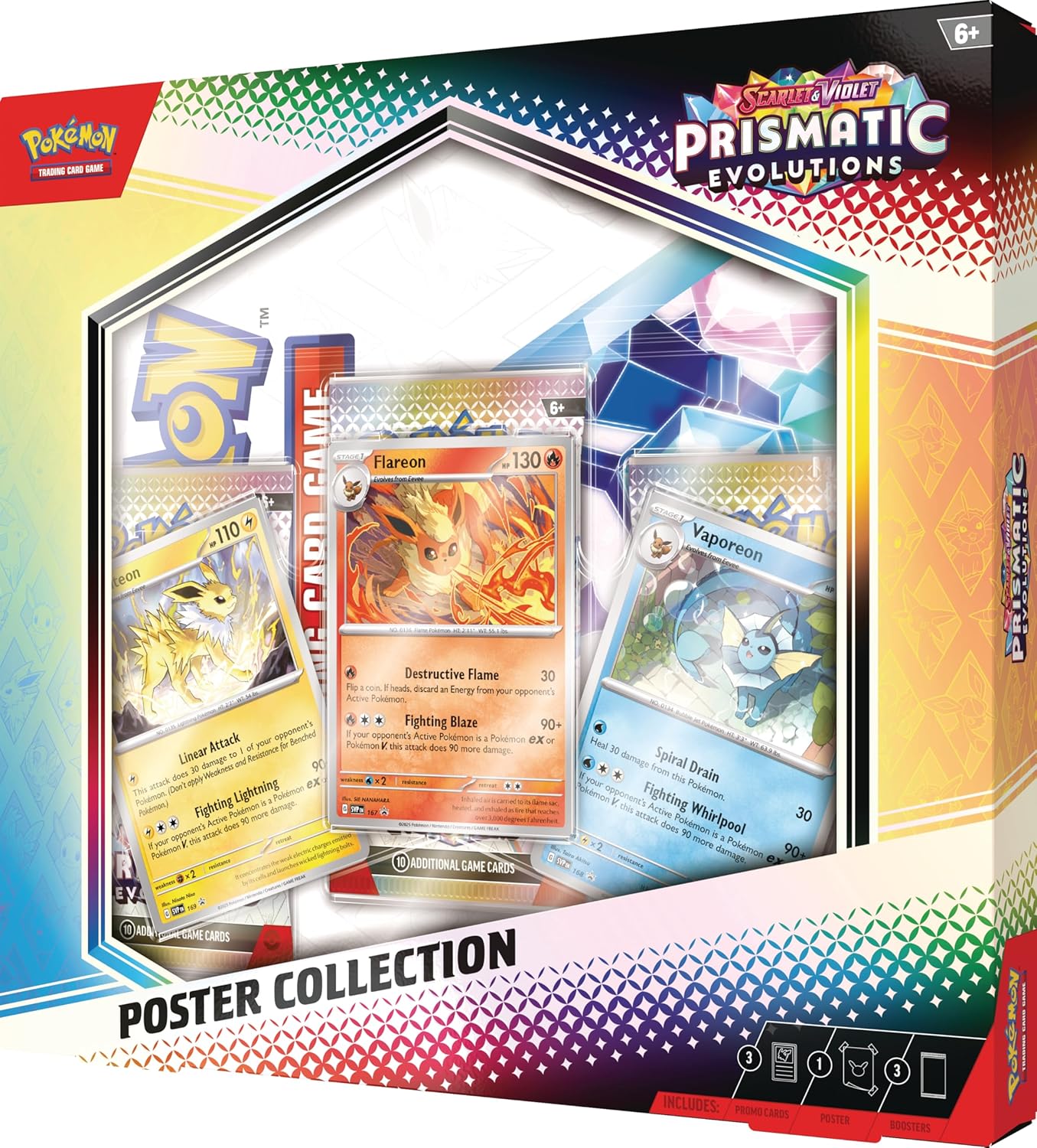 Pokémon TCG: Scarlet & Violet—Prismatic Evolutions Poster Collection - Presale Ships 1/17/2025