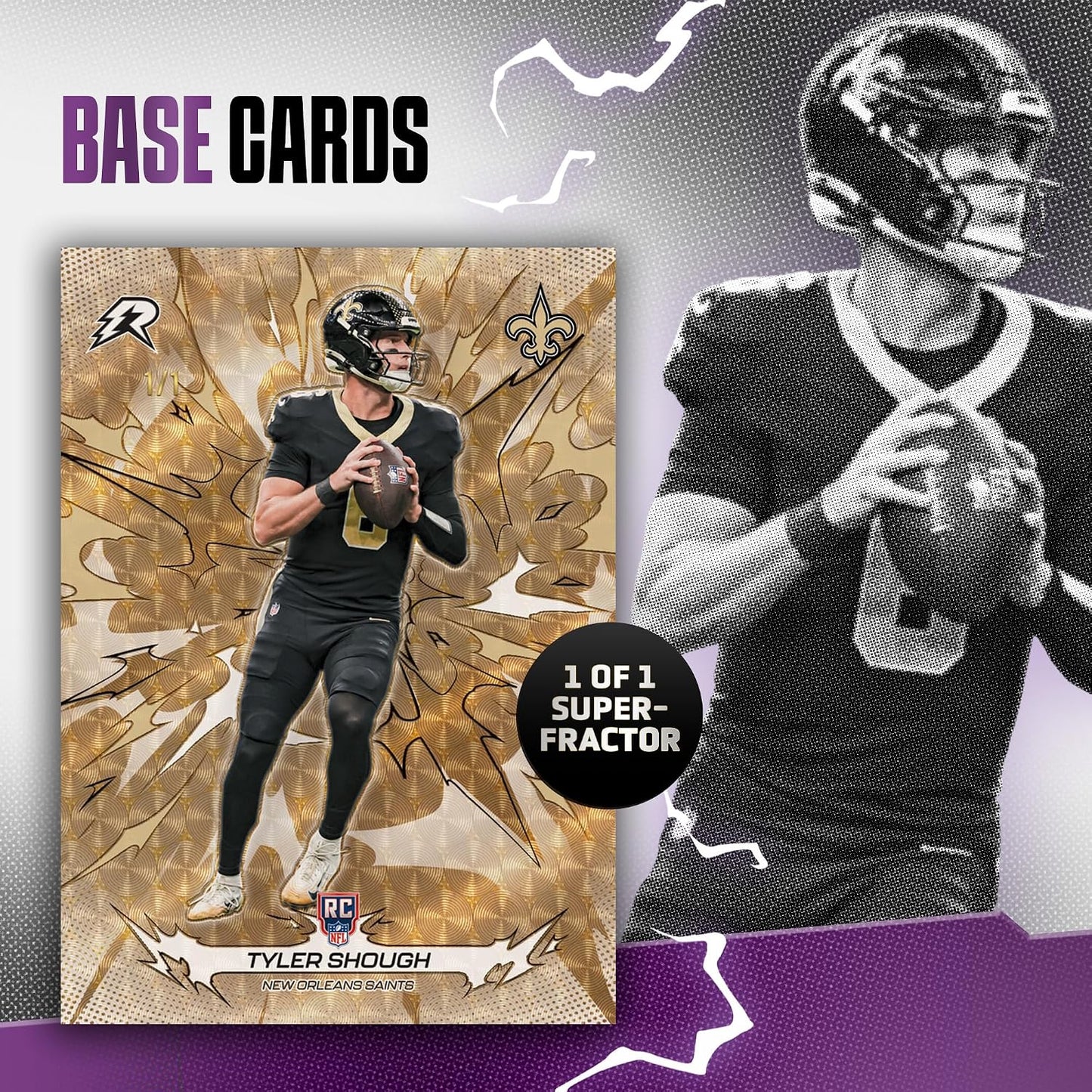 2025 Topps Resurgence Football Mega Box – 6 Packs, 8 Cards Per Pack, 48 Trading Cards