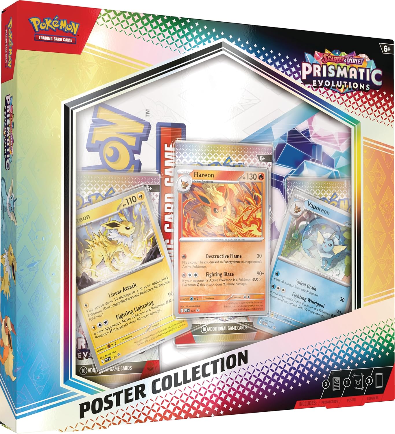 Pokémon TCG: Scarlet & Violet—Prismatic Evolutions Poster Collection - Presale Ships 1/17/2025