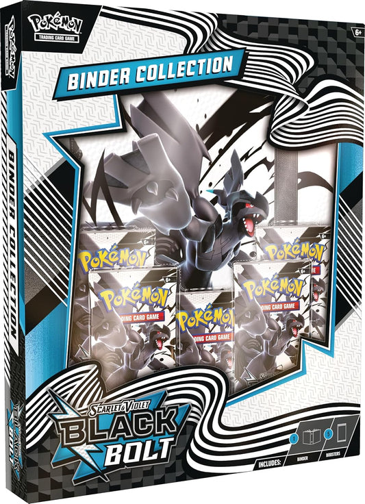 Pokemon TCG Scarlet & Violet 10.5 Black Bolt Binder Collection Box - 5 Packs - Presale Ships 07/18/2025