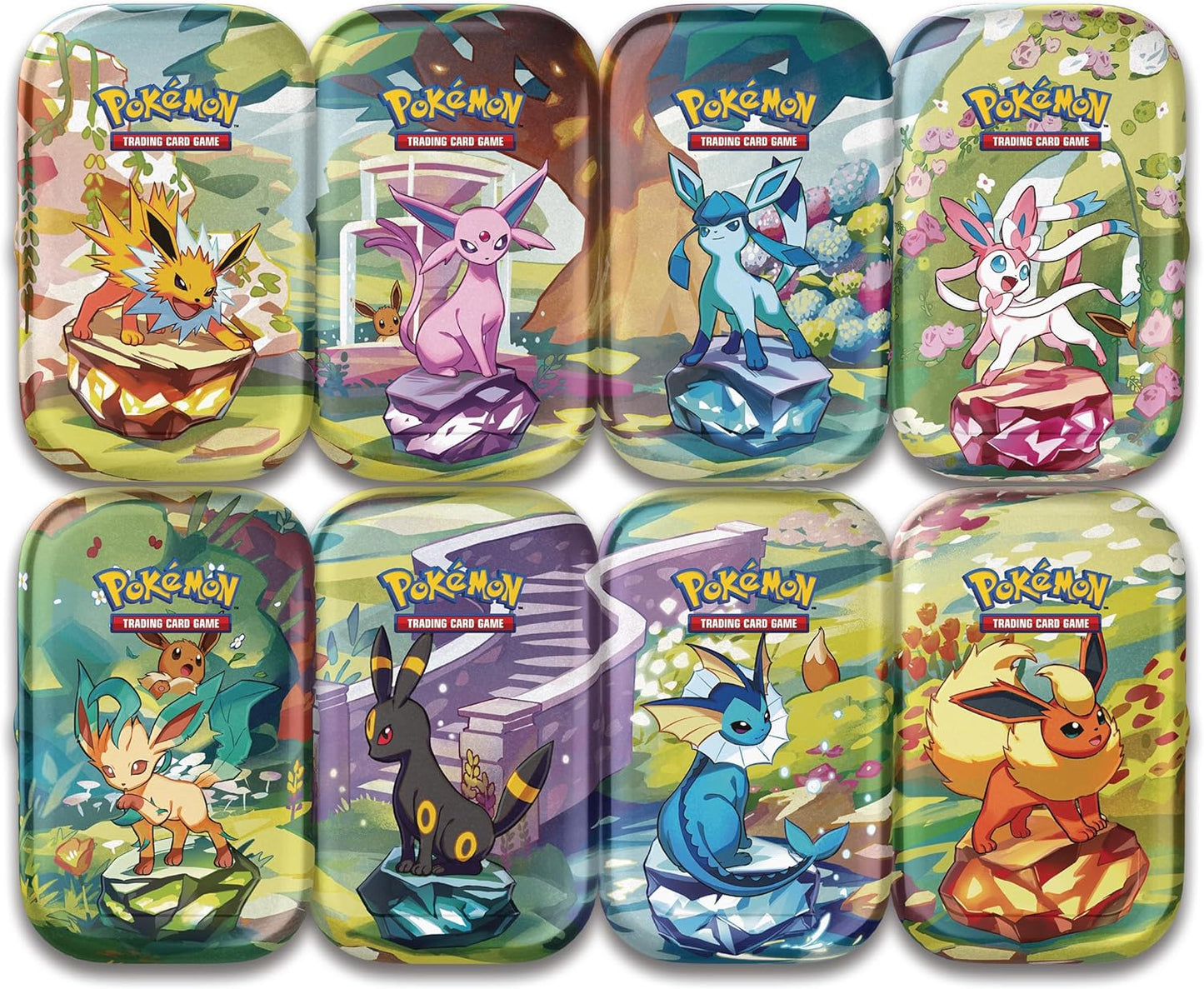 Pokemon TCG: Scarlet & Violet —Prismatic Evolutions Mini Tin - Flareon (2 Booster Packs & 1 Coin)