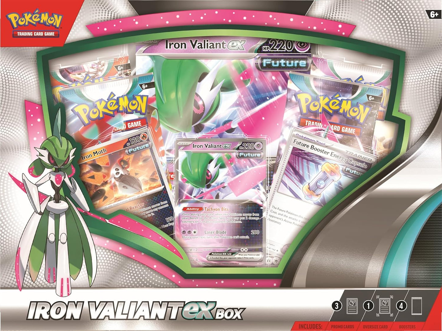 Pokemon TCG: Roaring Moon or Iron Valiant ex Box (One at Random)