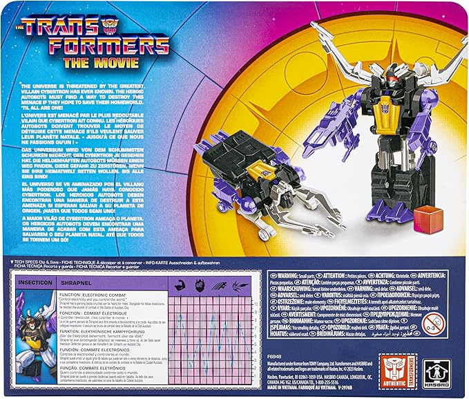 Hasbro Collectibles - The Transformers: The Movie - Transformers Retro - Shrapnel Converting Action Figure