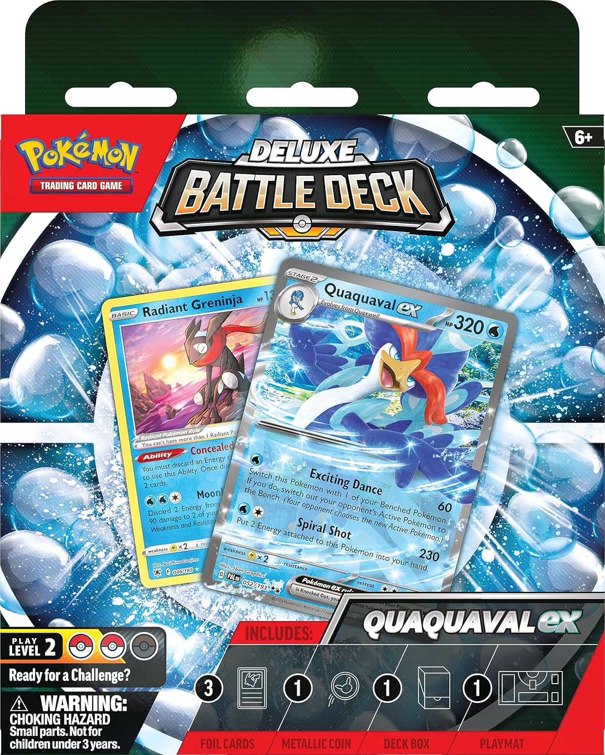 Pokemon TCG: Quaquaval ex Deluxe Battle Deck (Ready-to-Play 60-Card Deck & Accessories)