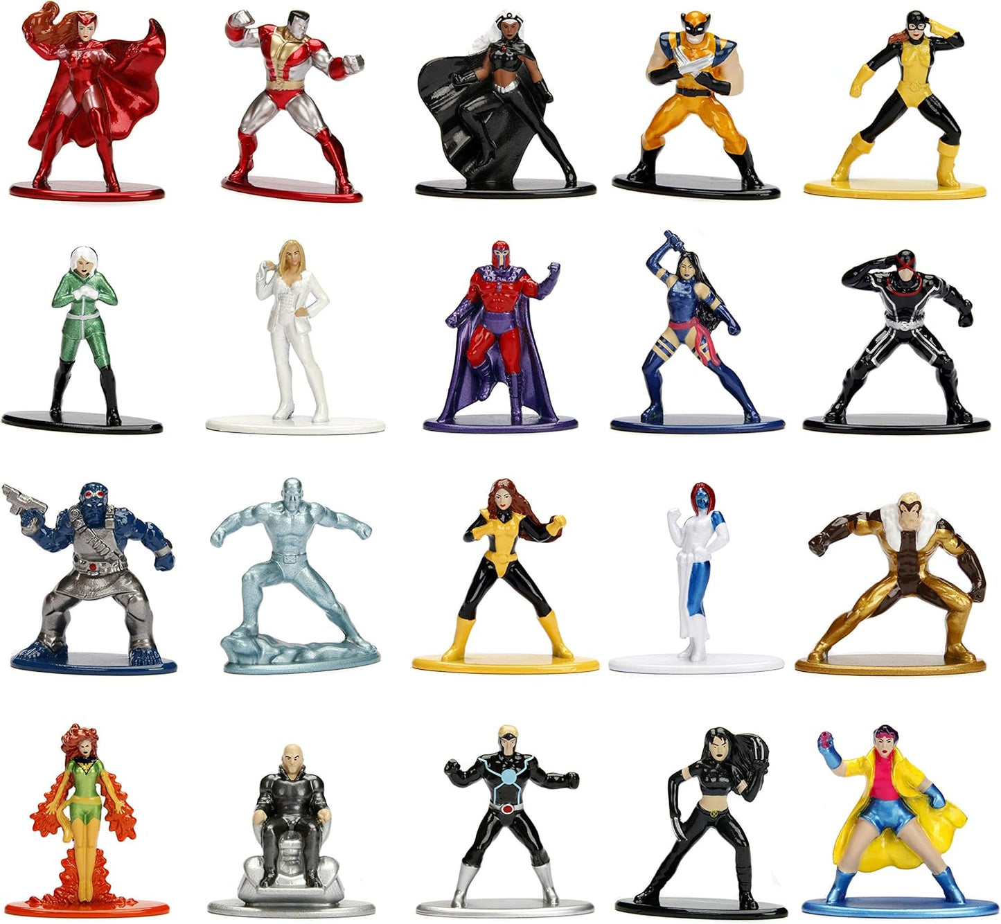 Jada Toys Marvel X-Men 20 Pack Die-Cast Figures, 1.65" Scale Collectable Figurine 100% Metal