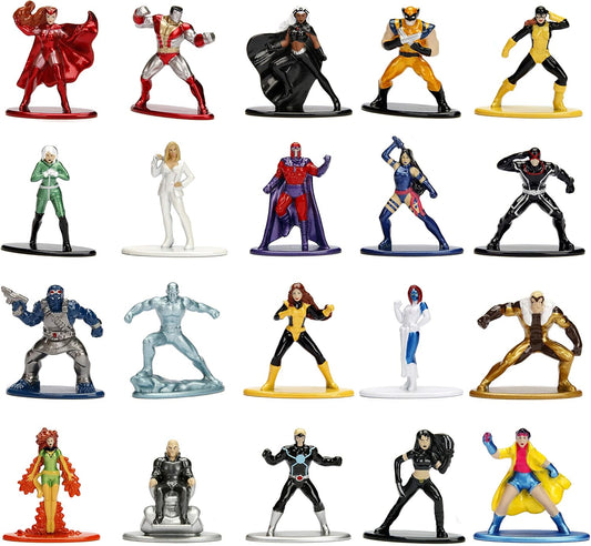 Jada Toys Marvel X-Men 20 Pack Die-Cast Figures, 1.65" Scale Collectable Figurine 100% Metal