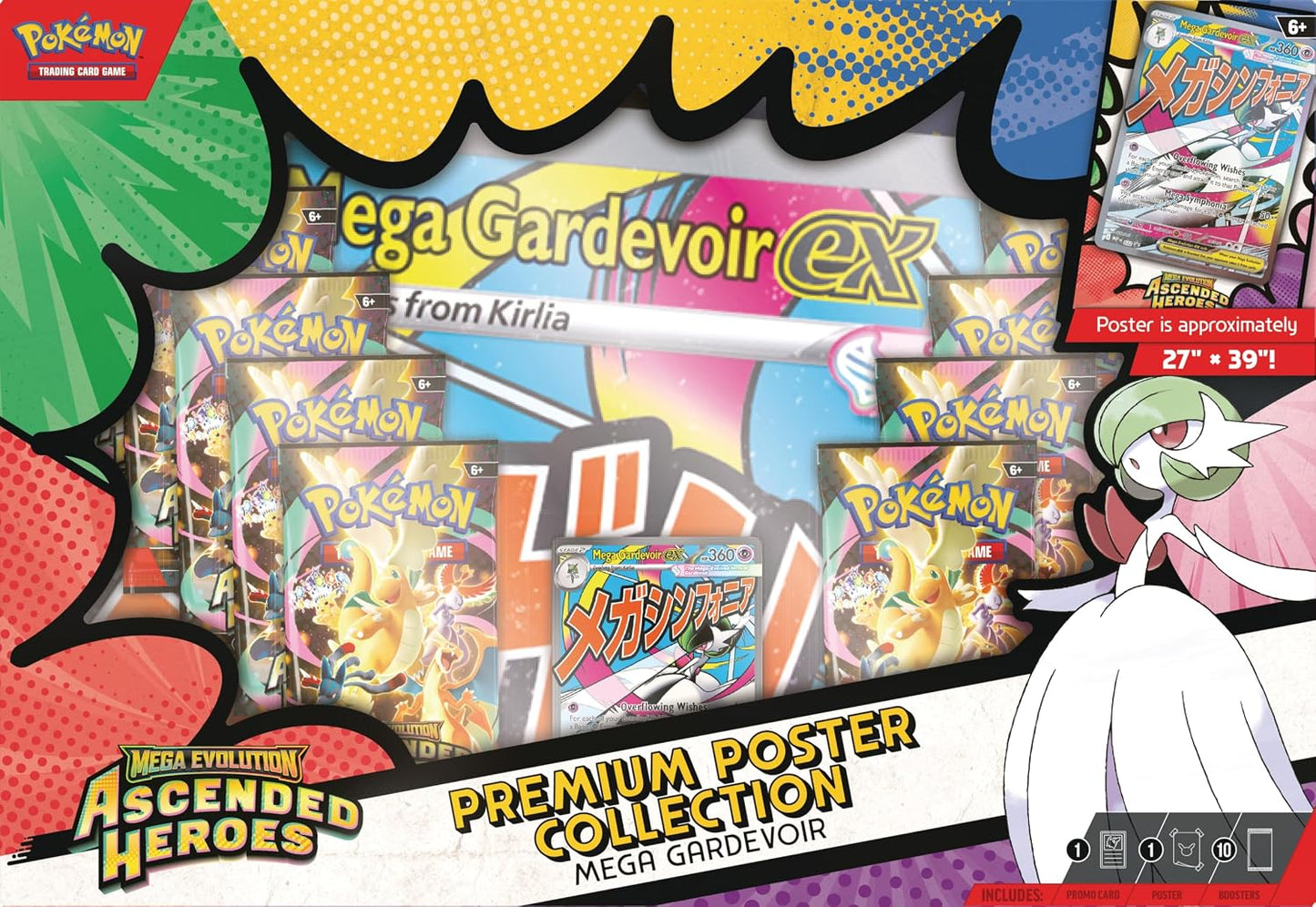 Pokemon TCG: Mega Evolution - Ascended Heroes - Premium Poster Collection - Mega Gardevoir