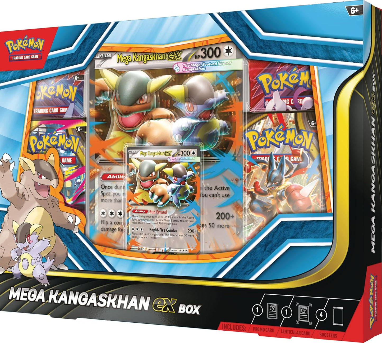 Pokemon TCG: Mega Kangaskhan ex Box - 4 Packs, Promo Card