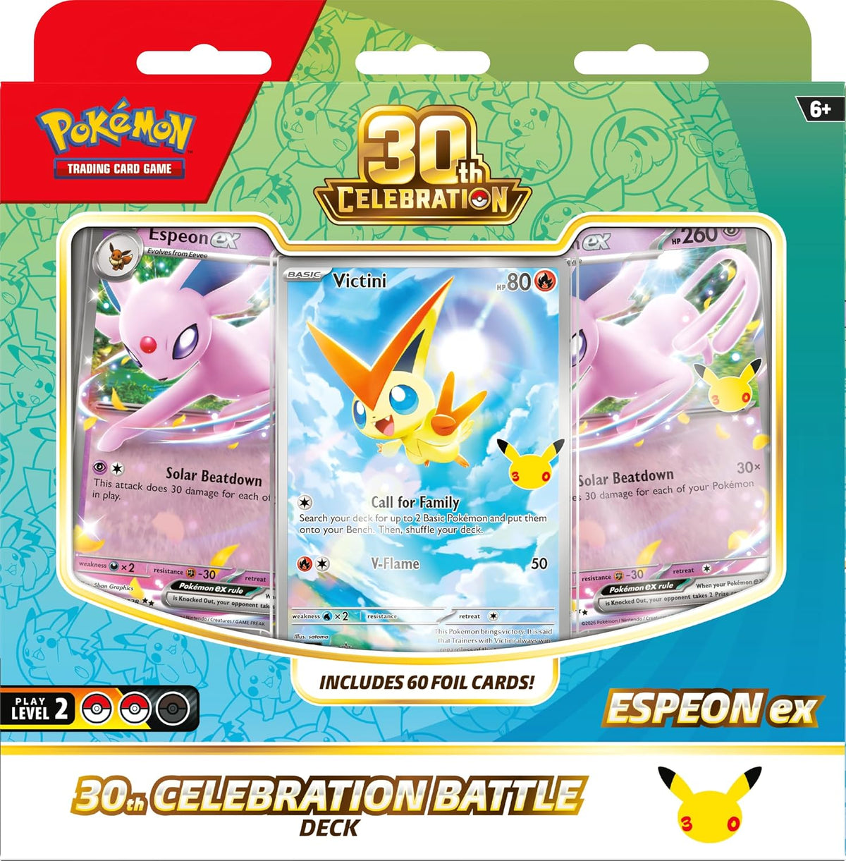 Pokemon TCG: 30th Celebration Battle Deck - Espeon ex - Presale Ships 10/30/2026