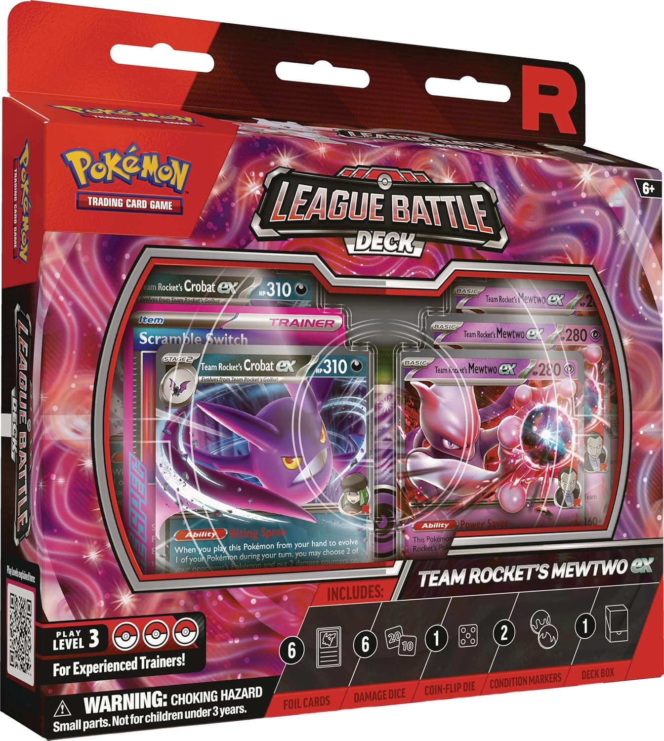 Pokemon TCG: Team Rocket’s Mewtwo ex League Battle Deck - 60 Cards