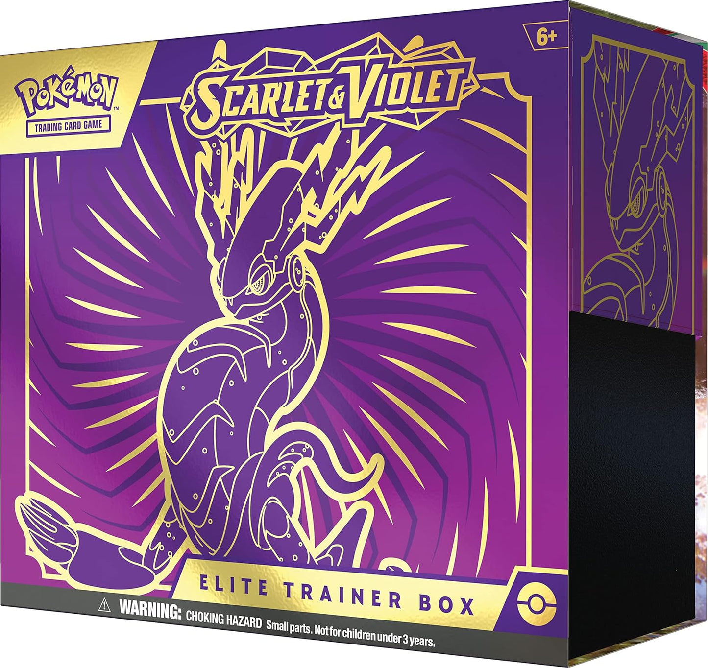 Pokemon TCG: Scarlet and Violet Elite Trainer Box - Miraidon Purple (1 Full Art Promo Card, 9 Boosters and Premium Accessories)