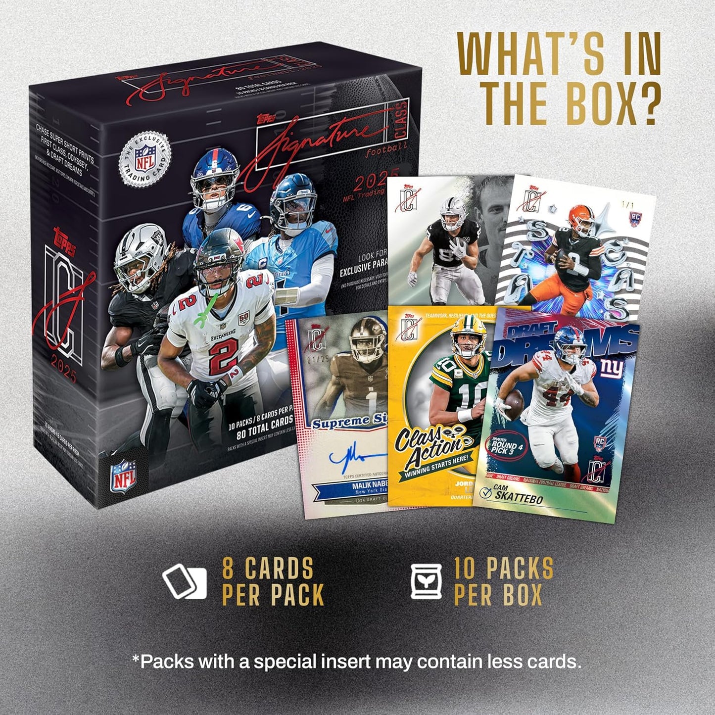 2025 Topps Signature Class Football - Factory Sealed - Mega Box