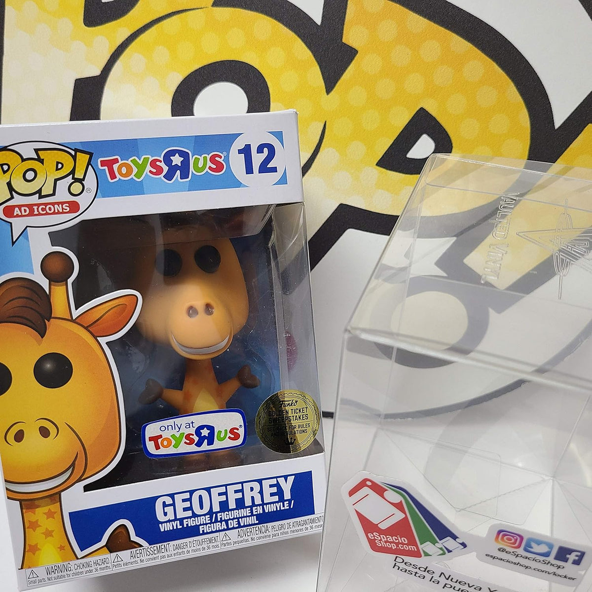 Funko Limited Edition POP AD Icons Geoffrey The Giraffe 12 - Toys 'R US Exclusive Vinyl Figure with Golden Ticket Chance!