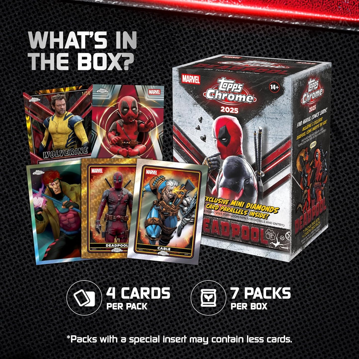2025 Topps Chrome Deadpool Value Blaster Box