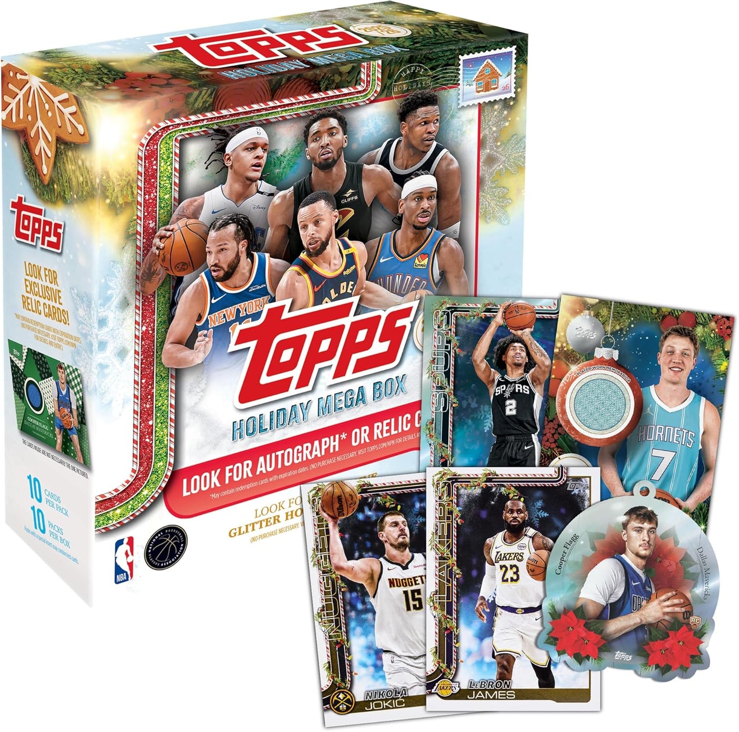 Topps 2025 Holiday Basketball Mega Box