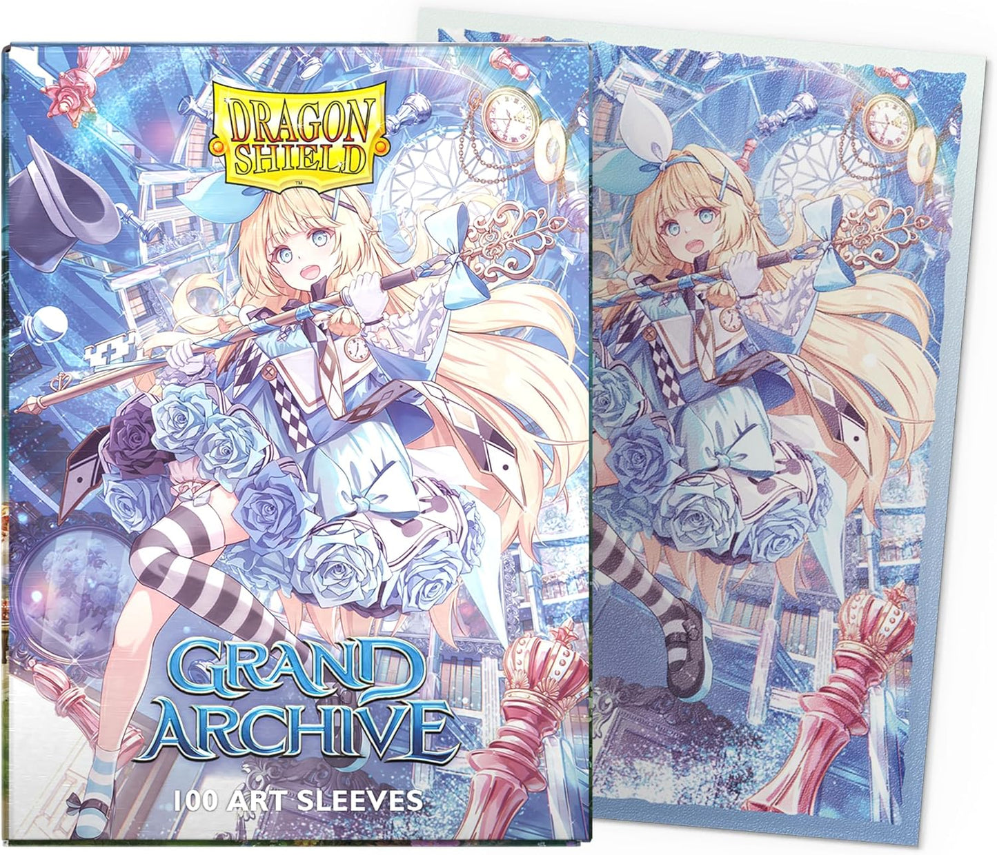 Dragon Shield | Grand Archive Matte Art Sleeves | 100 CT - Smooth & Tough Premium TCG Sleeves | Compatible with Pokemon, One Piece & Magic The Gathering | Alice, Golden Queen