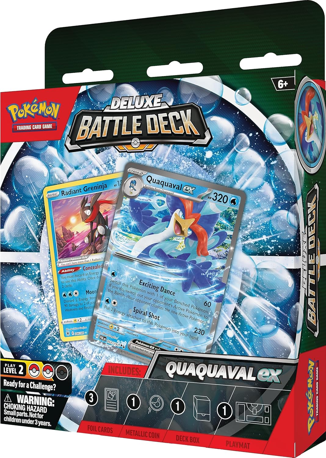 Pokemon TCG: Quaquaval ex Deluxe Battle Deck (Ready-to-Play 60-Card Deck & Accessories)