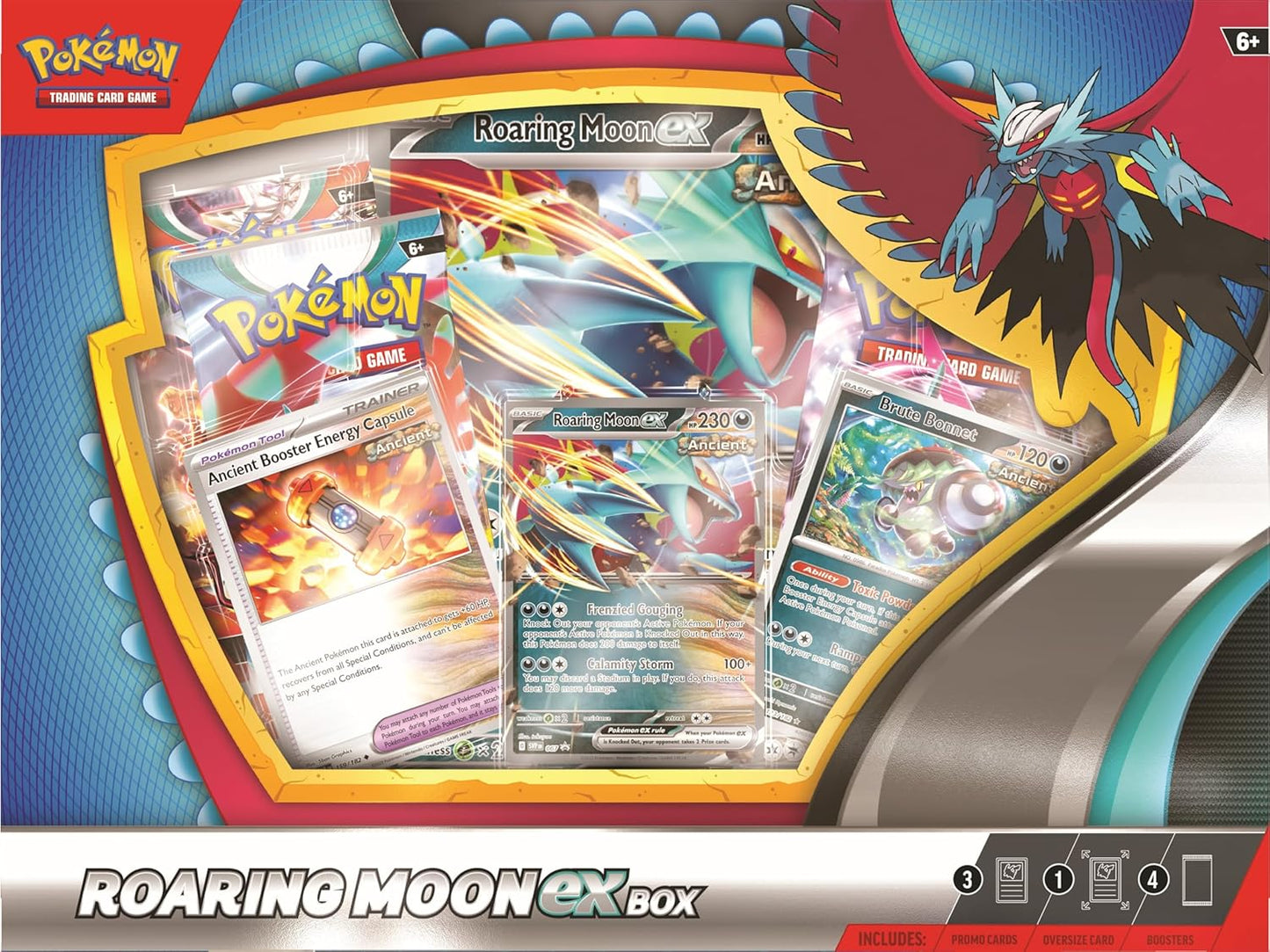 Pokemon TCG: Roaring Moon or Iron Valiant ex Box (One at Random)