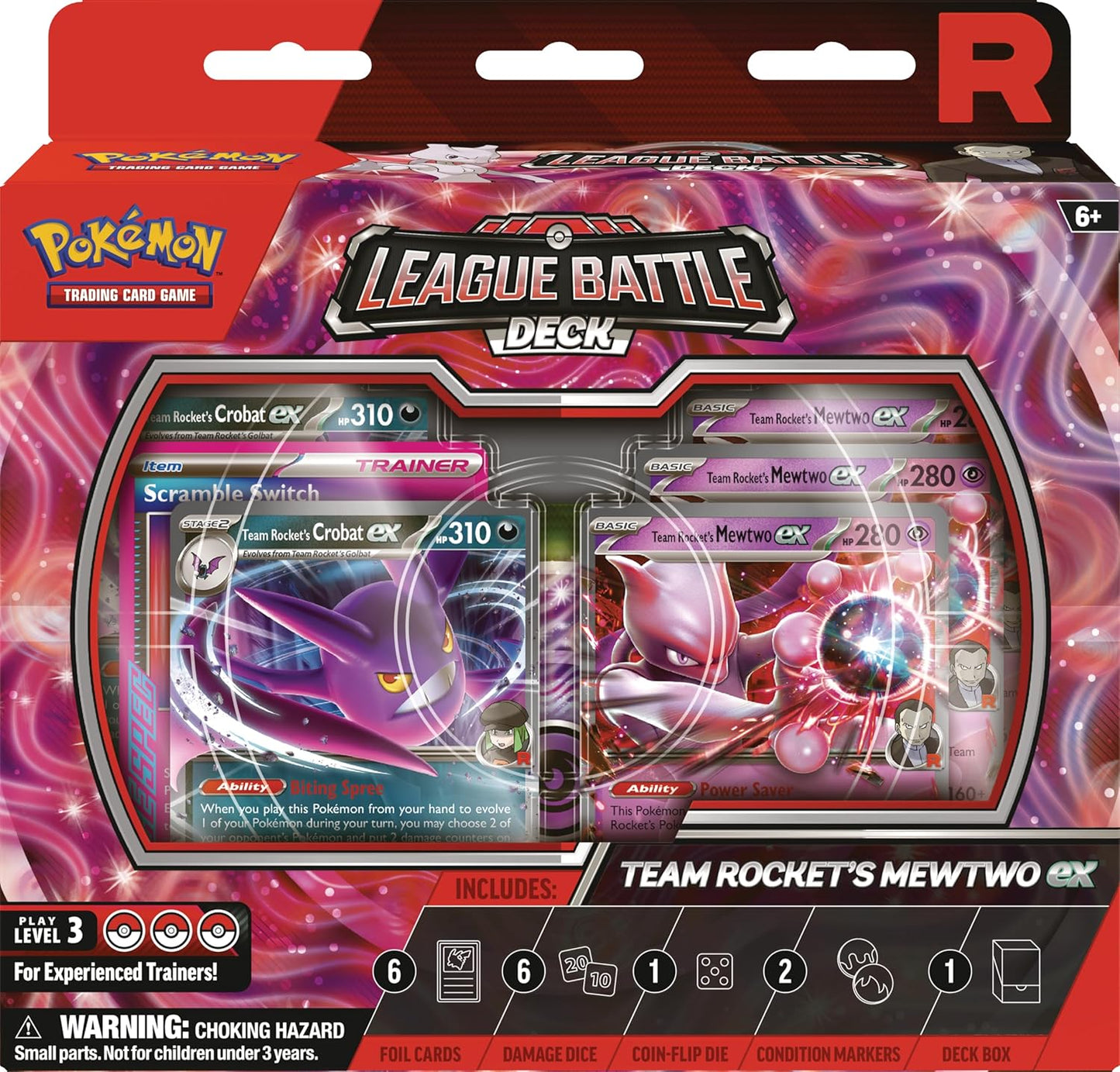 Pokemon TCG: Team Rocket’s Mewtwo ex League Battle Deck - 60 Cards
