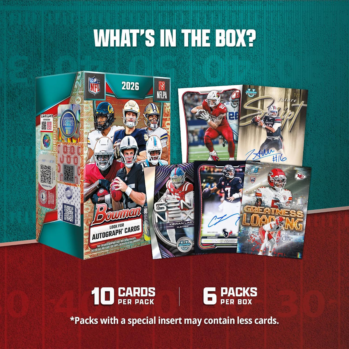 2026 Bowman Football - Factory Sealed - Value Box