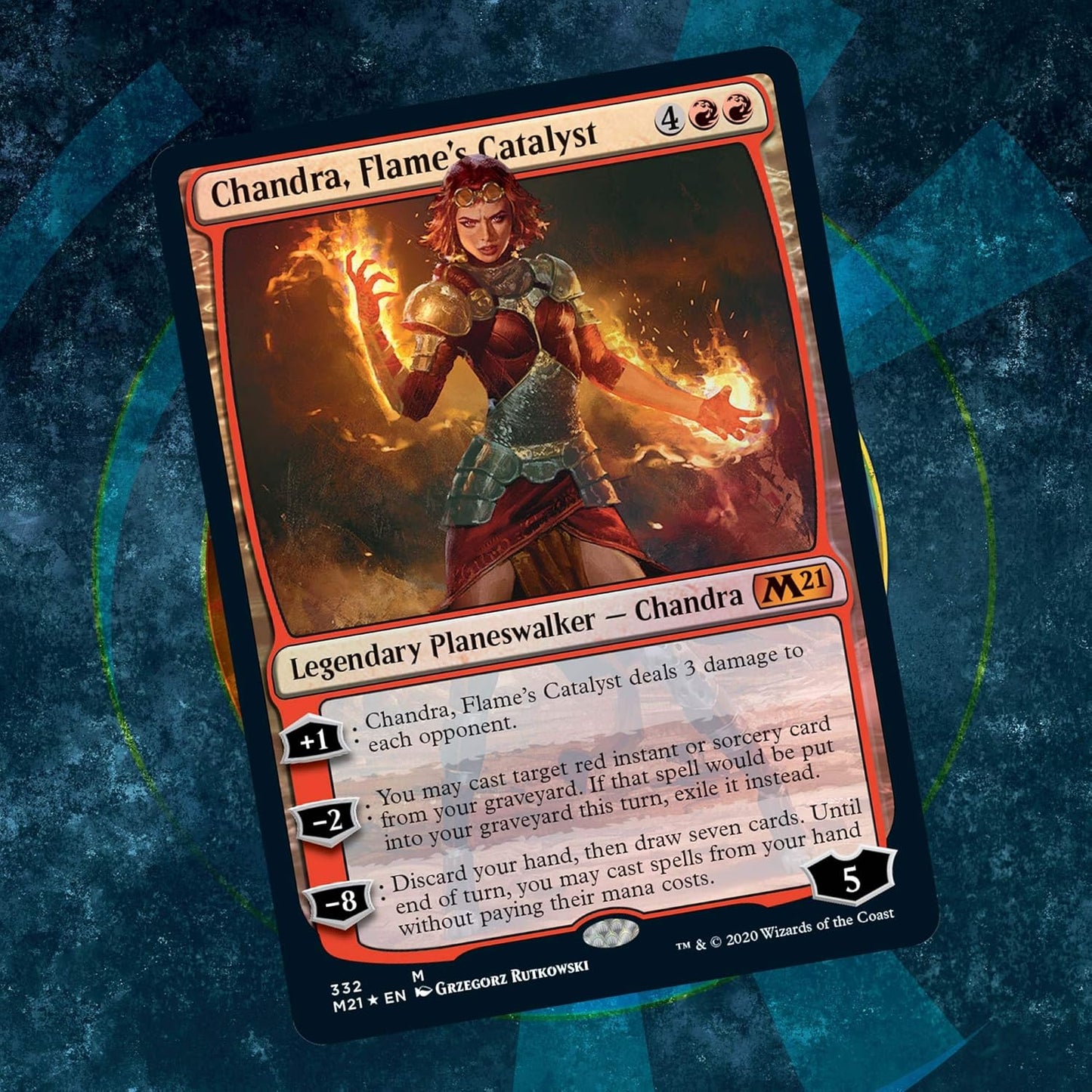 Magic: The Gathering Chandra, Flame’s Catalyst Planeswalker Deck | Core Set 2021 (M21) | 60 Card Starter Deck