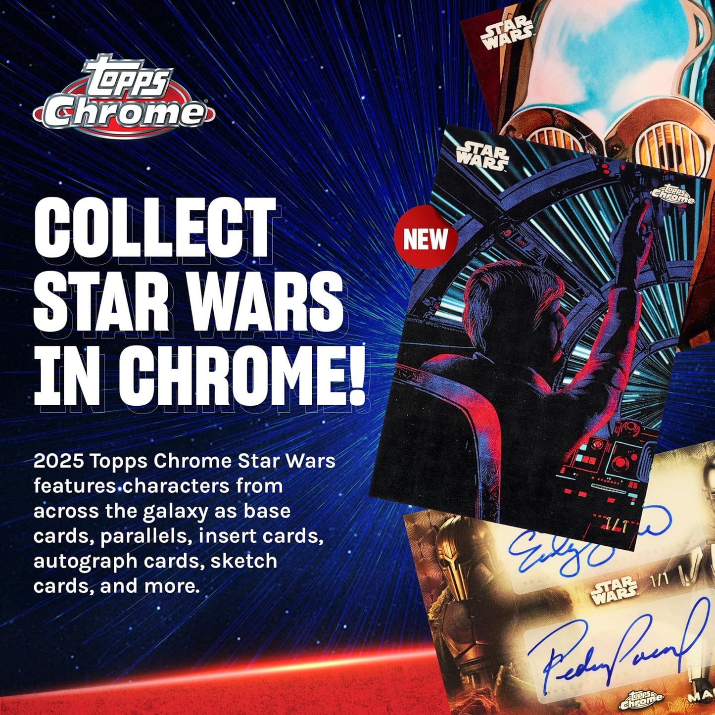 Topps 2025 Chrome Star Wars Value Box