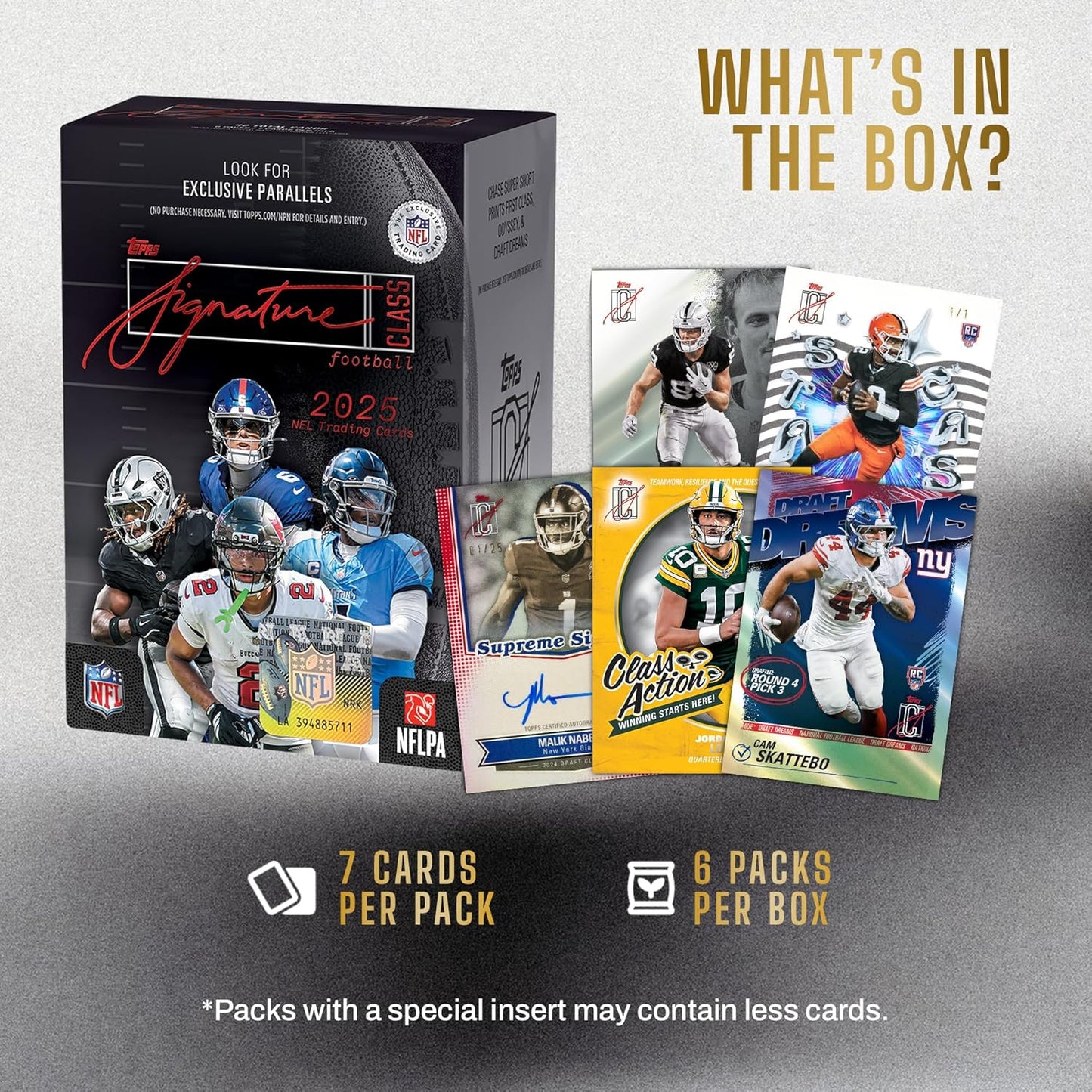 2025 Topps Signature Class NFL Football Value Box