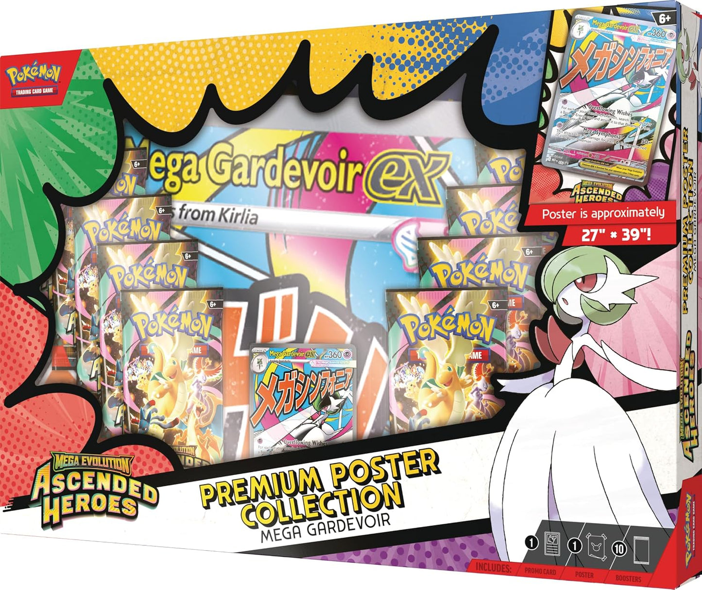 Pokemon TCG: Mega Evolution - Ascended Heroes - Premium Poster Collection - Mega Gardevoir