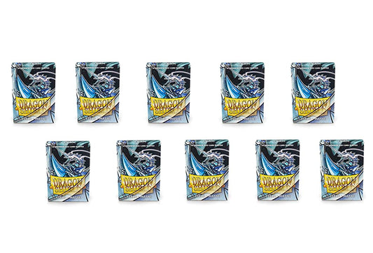 10 Packs Dragon Shield Matte Mini Japanese Clear 60 ct Card Sleeves Display Case