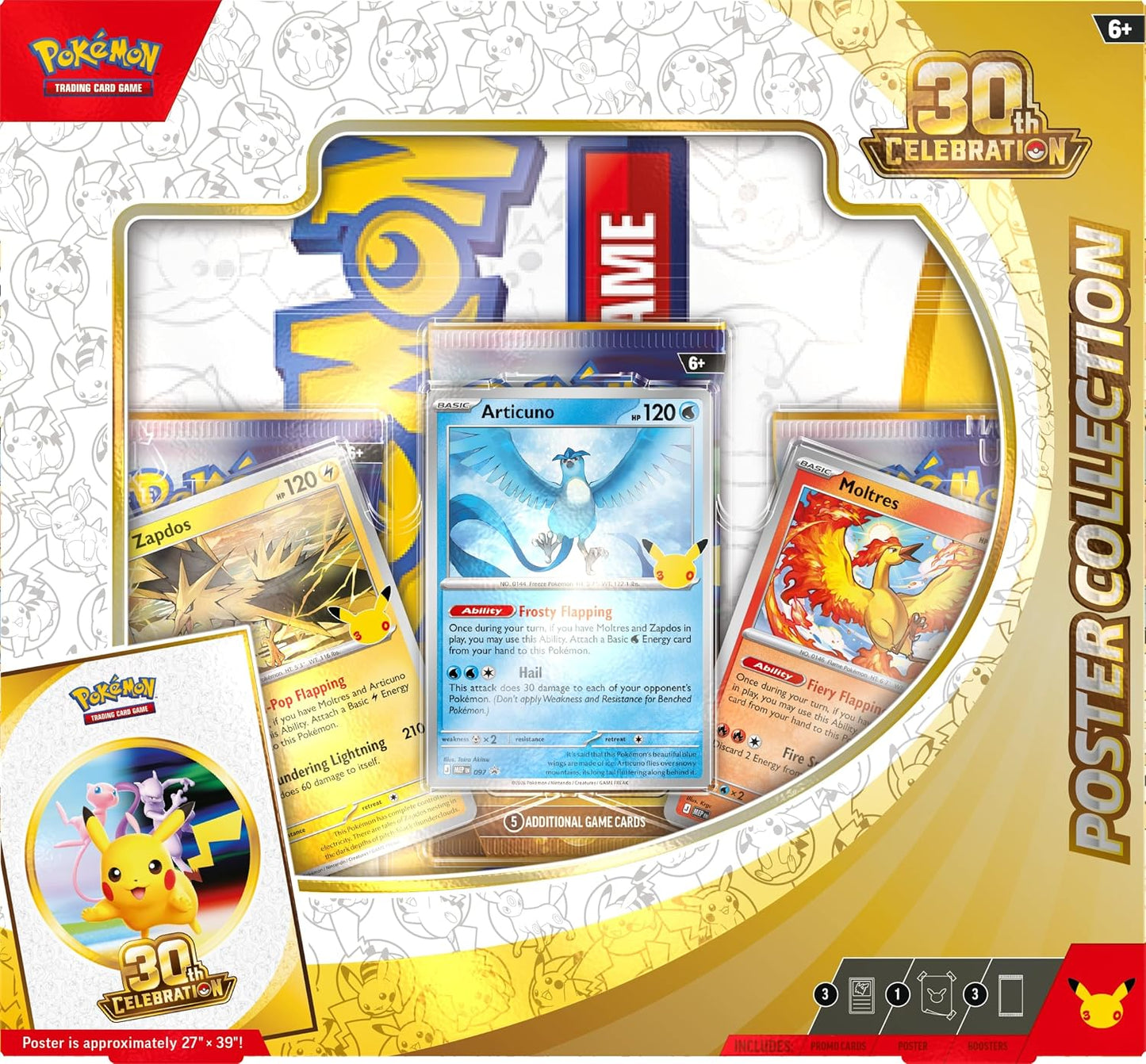 Pokemon TCG: 30th Celebration Poster Collection - Presale Ships 09/16/2026