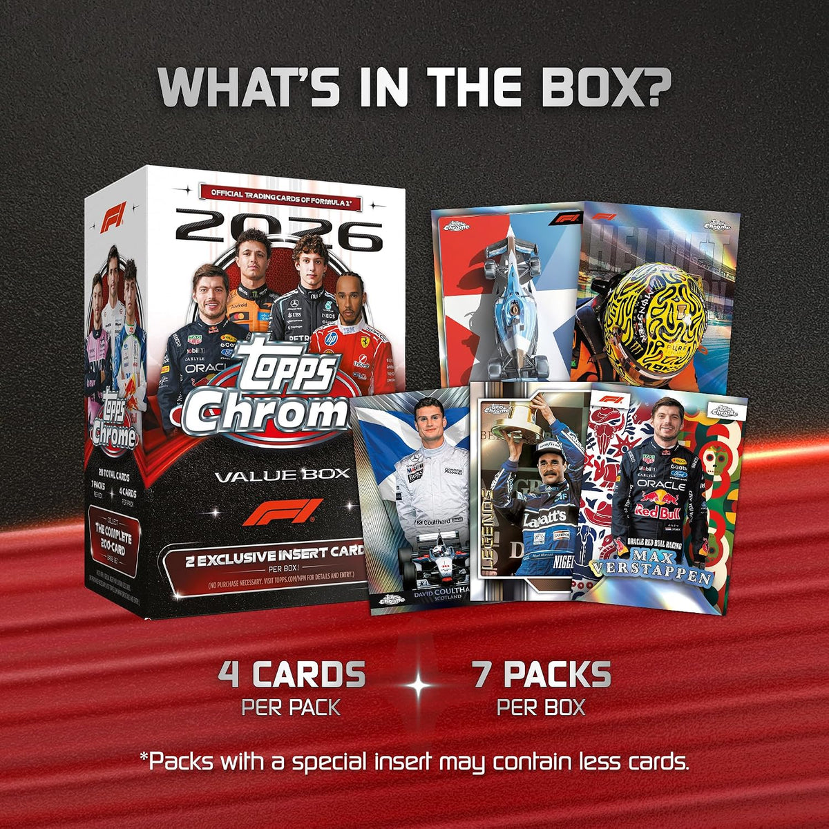 2026 Topps Chrome Formula 1 - Factory Sealed - Value Box