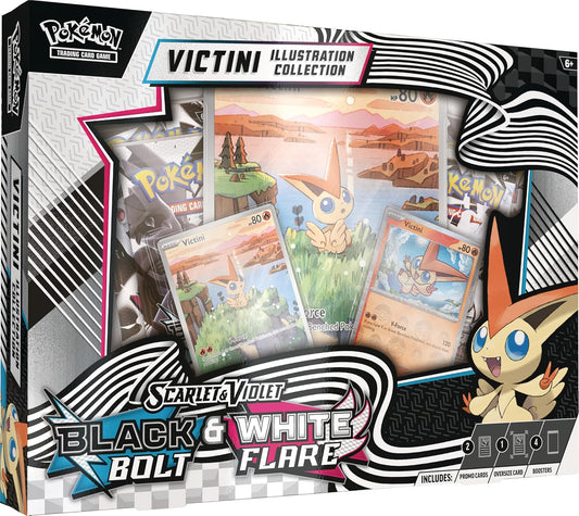 Pokemon TCG Scarlet & Violet 10.5 Unova Victini Illustration Collection - 4 Packs - Presale Ships 08/01/2025