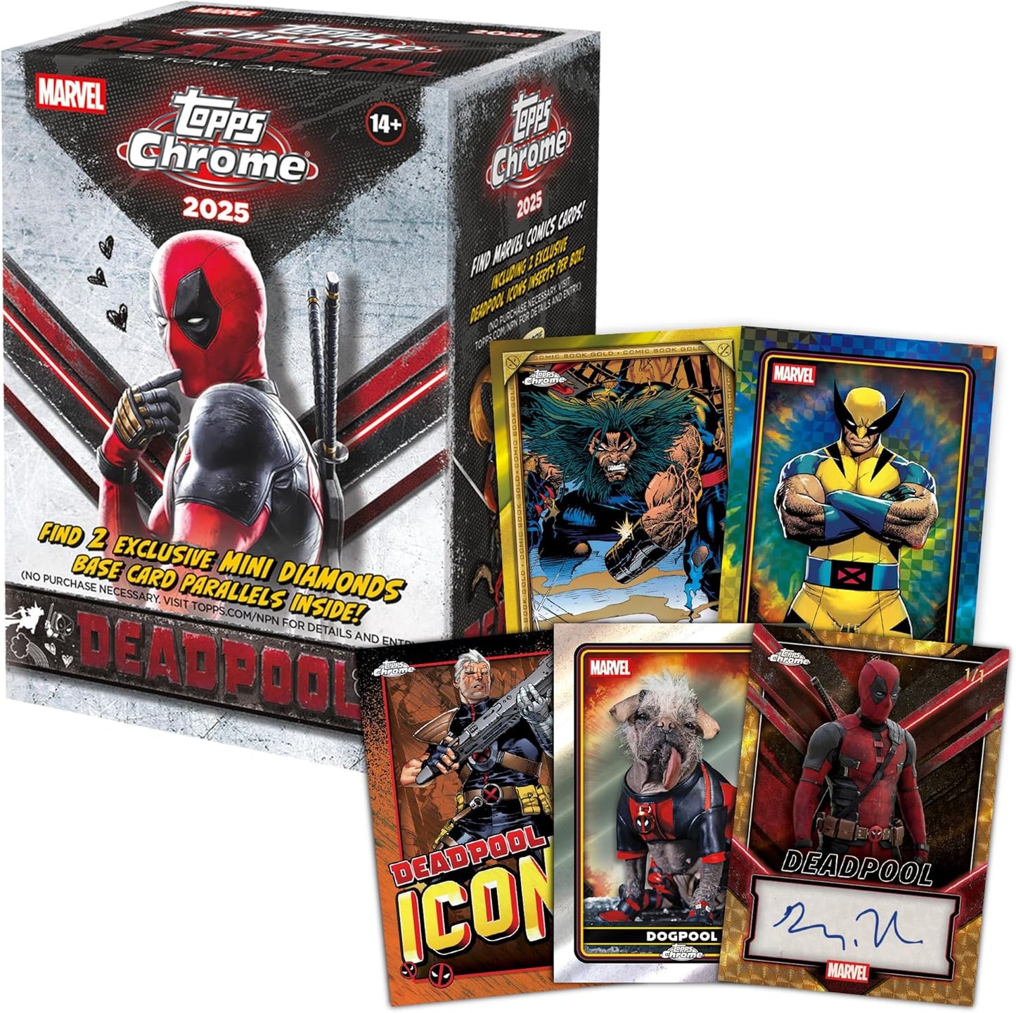 2025 Topps Chrome Deadpool Value Blaster Box