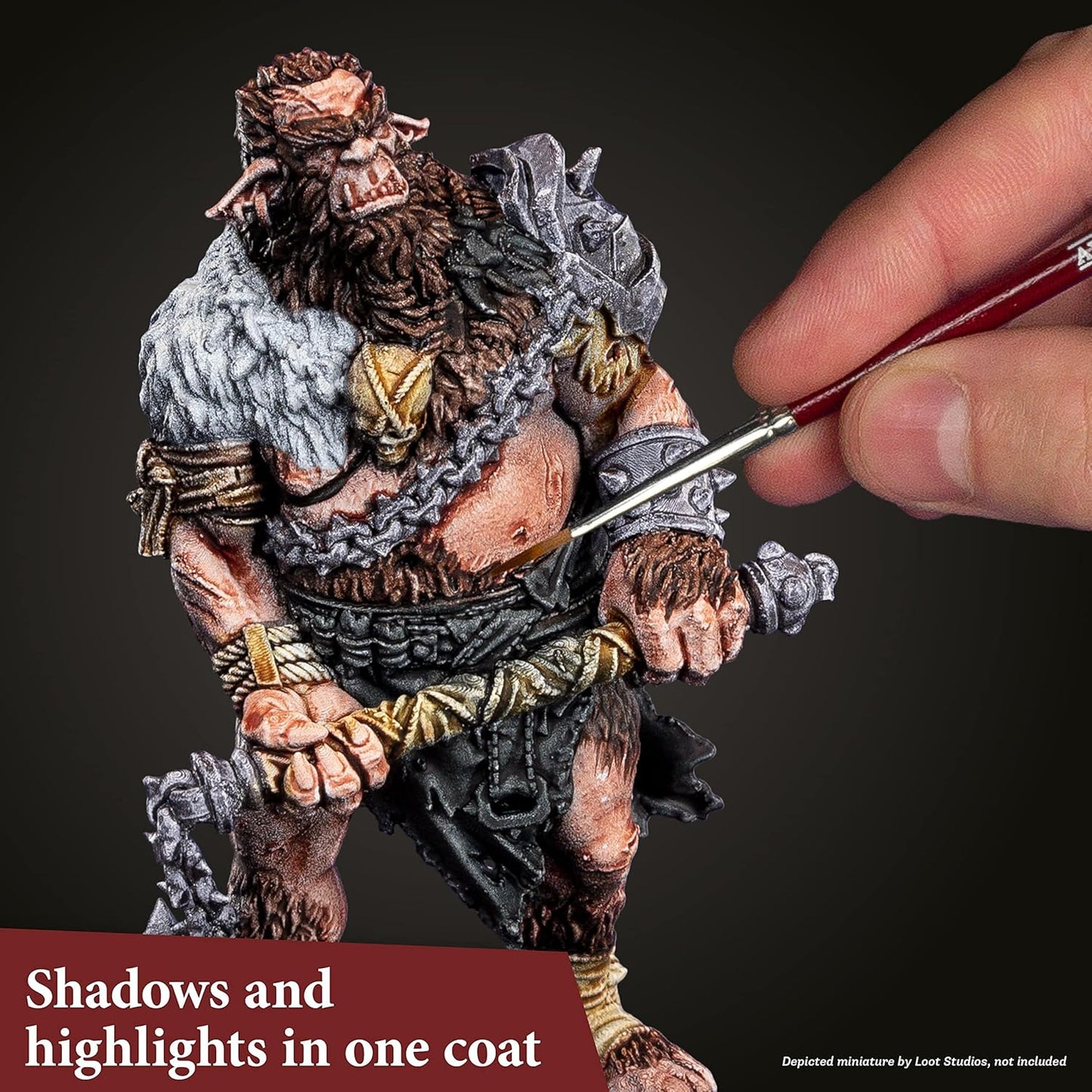 The Army Painter Speedpaint 2.0 Starter Paint Set, 10 x 18 mL Acrylic Contrast Paints incl. 1 Basecoating Brush for D&D and Warhammer Figures